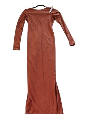 NWT SKIMS Saffron Everyday Low Back Long Dress Size S